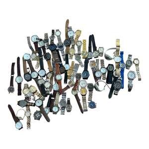 Large Lot of Over 70 Vintage and Modern Wristwatches - Watches for Parts, Repair